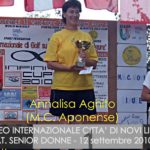 Annalisa Aghito vincitrice categoria Senior Donne Infinite Cup 2010