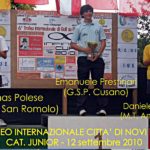 Emanuele Prestinari vincitore categoria Junior Infinite Cup 2010