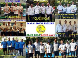 MGC Novi Ligure Club dell'Anno 2017