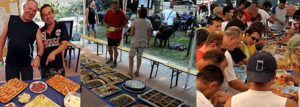 Il ricco buffet offerto in occasione degli Internazionali di Novi Ligure