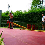 Luisa Armenia alla pista 1 del minigolf di Lozza