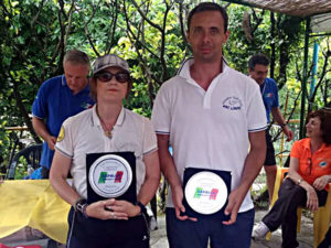 Paolo Porta e Luisa Armenia primi assoluti gara nazionale miniaturgolf Rapallo 2018